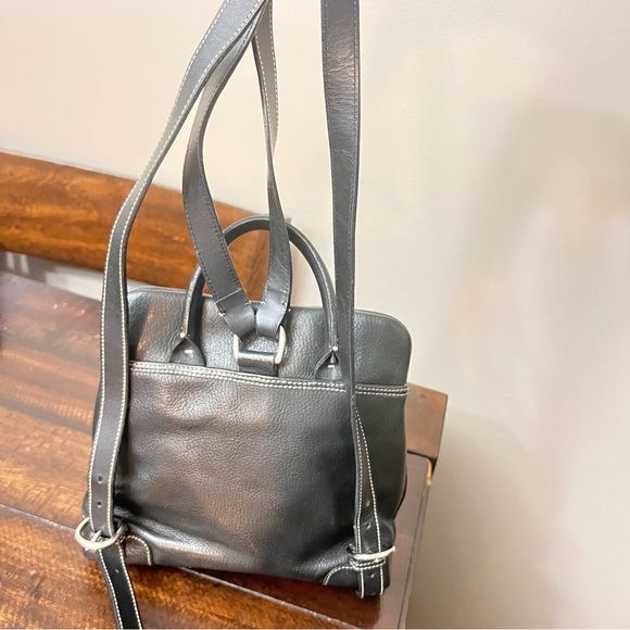 Pristine Condition Dooney and Bourke Pebble Grain Leather Black Backpack - Picture 6 of 13